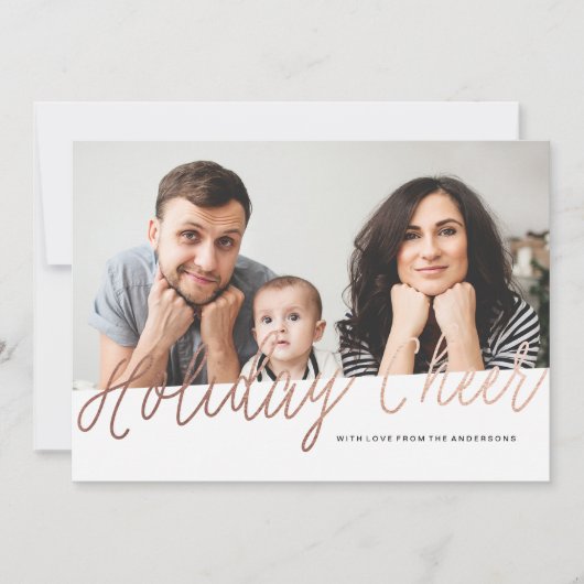 フォイルホリデー応援クリスマスカード シーズンカード (正面)