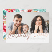 フォイルホリデー応援クリスマスカード シーズンカード (正面/裏面)