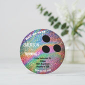 フォイルボウリングボール,ボーリング,グローバースデーパーティー 招待状 (スタンド正面)