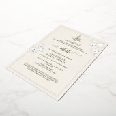 フォイルミニマルエレガンス結婚式招待状 箔招待状 (回転した状態)