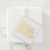 フォイルメッセージカード:ヴィンテージメリークリスマス フェイバータグ (箱)