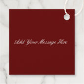 フォイルメッセージカード:ヴィンテージメリークリスマス フェイバータグ (裏面)