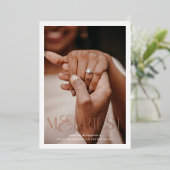 フォイルメリー婚約ホリデーフォトカード 箔シーズンカード (立ち正面)