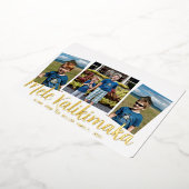 フォイルメレカリキマカメリークリスマスホリデーカード 箔シーズンカード (回転した状態)