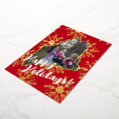 フォイルメーンファミリーホリデーカード 箔シーズンカード (回転した状態)