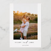 フォイルモダンウィドカリフ結婚式招待状 箔招待状 (裏面)