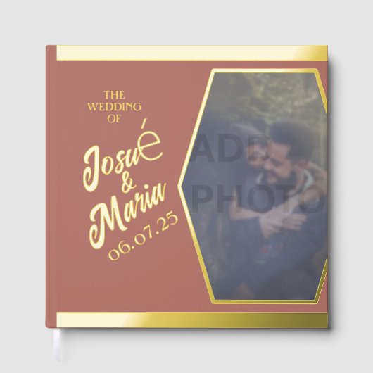 フォイルモダンス結婚ゲストブックの追加 ゲストブック (正面)