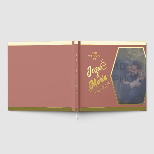 フォイルモダンス結婚ゲストブックの追加 ゲストブック (全面)