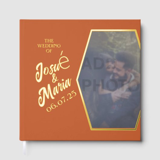 フォイルモダンス結婚ゲストブックの追加 ゲストブック (正面)