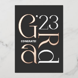 フォイルモダンフォト卒業25発表 箔シーズンカード