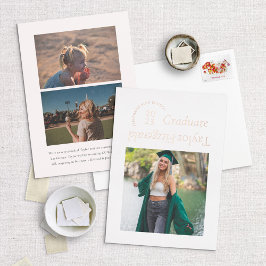 フォイルモダンミニマルトレンディーフォトグラッド発表 箔招待状