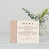 フォイルモダン詳細カード 箔招待状ポストカード (立ち正面)