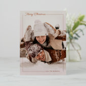 フォイルモダン1フォトクリスマスカード 箔シーズンカード (立ち正面)