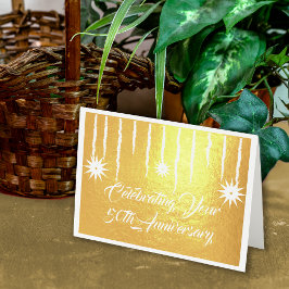 フォイルモダン50周年記念お祝い 箔カード