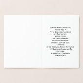 フォイルモノグラム大学の卒業発表 箔カード (内部)