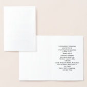 フォイルモノグラム大学の卒業発表 箔カード (ディスプレー)