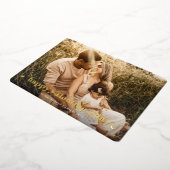 フォイルレトロハートハッピーバレンタインデーフォトカード 箔シーズンカード (回転した状態)