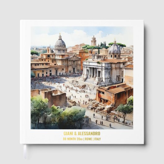 フォイルローマンフォーラムローマイタリア水彩画イベント ゲストブック (正面)