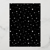 フォイルヴィンテージハロウィーンベビーは赤ちゃんシャワーを醸造している 箔招待状 (裏面)