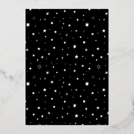 フォイルヴィンテージハロウィーンベビーは赤ちゃんシャワーを醸造している 箔招待状 (裏面)