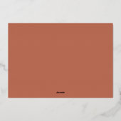 フォイル付きクリスマスフォトツリー文字 箔シーズンカード (裏面)