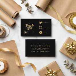 フォイル効果感謝していあなたソーシャルリンク挿入カード エンクロージャーカード