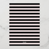 フォイル卒業パーティー招待状 箔シーズンカード (裏面)