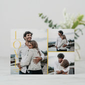 フォイル単に愛バレンタインデー3-Photoカード 箔招待状 (立ち正面)