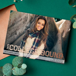 フォイル大学進学高校卒業発表 箔招待状