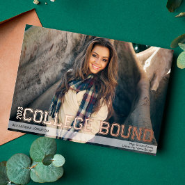 フォイル大学進学高校卒業発表 箔招待状