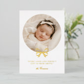 フォイル完璧なギフト休暇の誕生のお知らせ 箔シーズンカード (立ち正面)