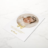 フォイル完璧なギフト休暇の誕生のお知らせ 箔シーズンカード (回転した状態)