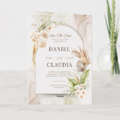 フォイル招待状エレガント：忘れられない輝き 箔グリーティングカード (裏面)