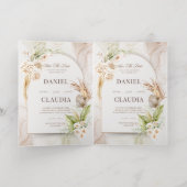 フォイル招待状エレガント：忘れられない輝き 箔グリーティングカード (内側レイダウン)