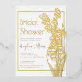 フォイル招待状花嫁シャワー。 箔招待状 (正面)