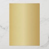 フォイル招待状花嫁シャワー。 箔招待状 (裏面)