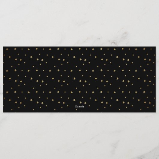 フォイル文字ハ書ンドハッピーニューイヤー シーズンカード (裏面)