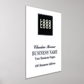 フォイル文字ビジネスロゴプリントポスター 箔ポスター (レイダウン)