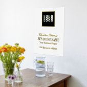 フォイル文字ビジネスロゴプリントポスター 箔ポスター (レイダウン (キッチン))