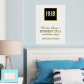 フォイル文字ビジネスロゴプリントポスター 箔ポスター (インサイチュ (寝室))