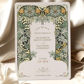 フォイル日付カードエレガンスビクトリアンを保存結婚する 箔招待状
