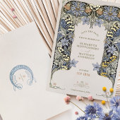 フォイル日付カードエレガンスビクトリアンを保存結婚する 箔招待状