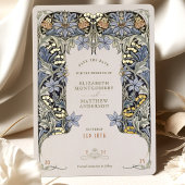 フォイル日付カードエレガンスビクトリアンを保存結婚する 箔招待状