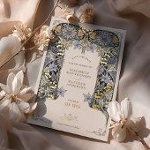 フォイル日付カードエレガンスビクトリアンを保存結婚する 箔招待状