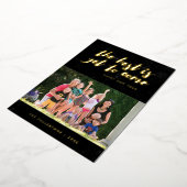 フォイル最高のザはまだカー来ドの新しい年間に – Black 箔招待状 (回転した状態)