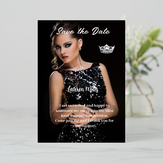 フォイル発表招待状 箔招待状 (立ち正面)