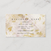 フォイル秋秋グラニー金ゴールドセメント散乱 名刺 (裏面)