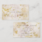 フォイル秋秋グラニー金ゴールドセメント散乱 名刺 (正面/裏面)