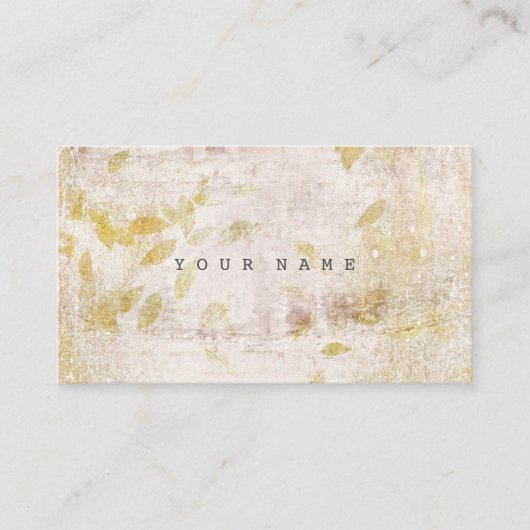 フォイル秋秋グラニー金ゴールドセメント散乱 名刺 (正面)