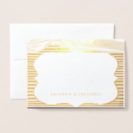 フォイル素晴らしでギャツビーが感謝のカードを結婚手に 箔カード